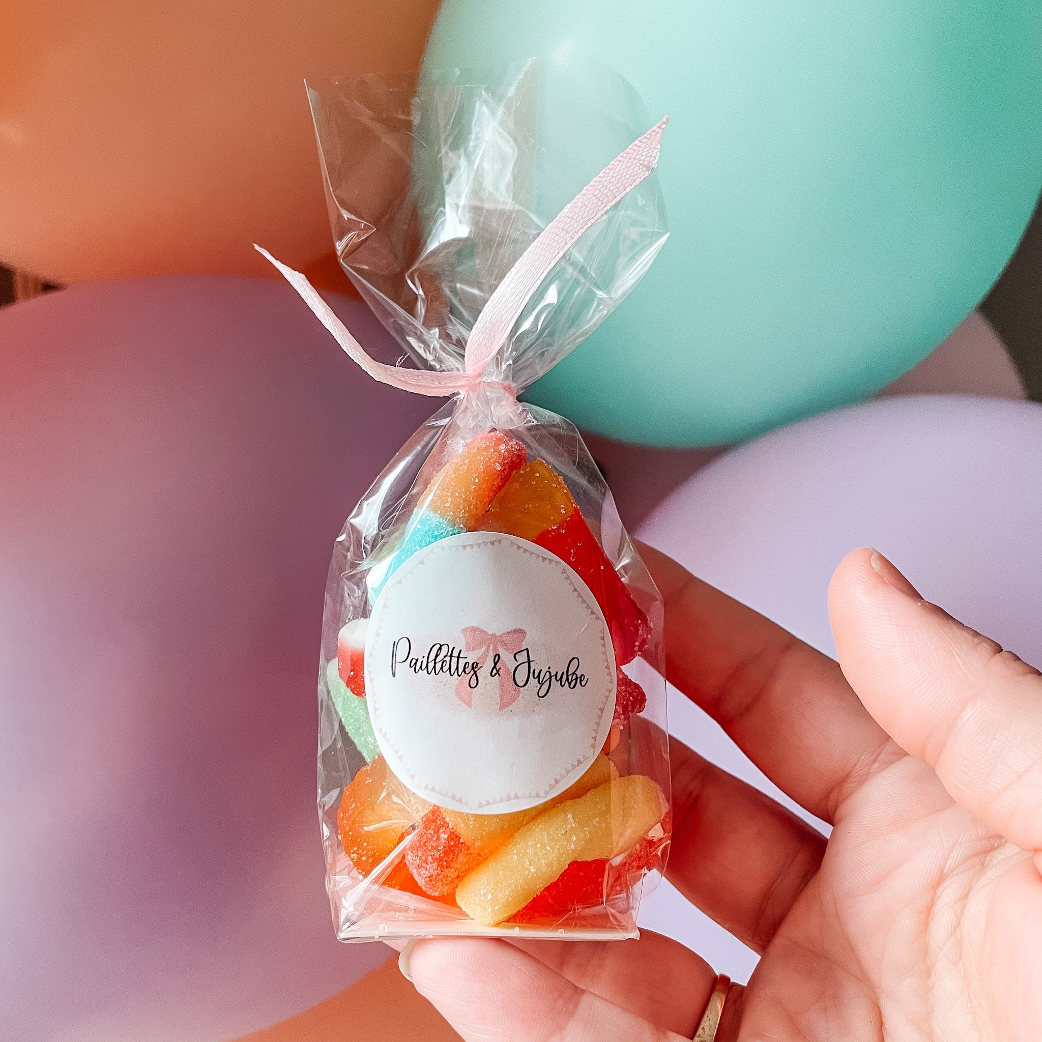 Sacs à bonbons Paillettes et Jujube