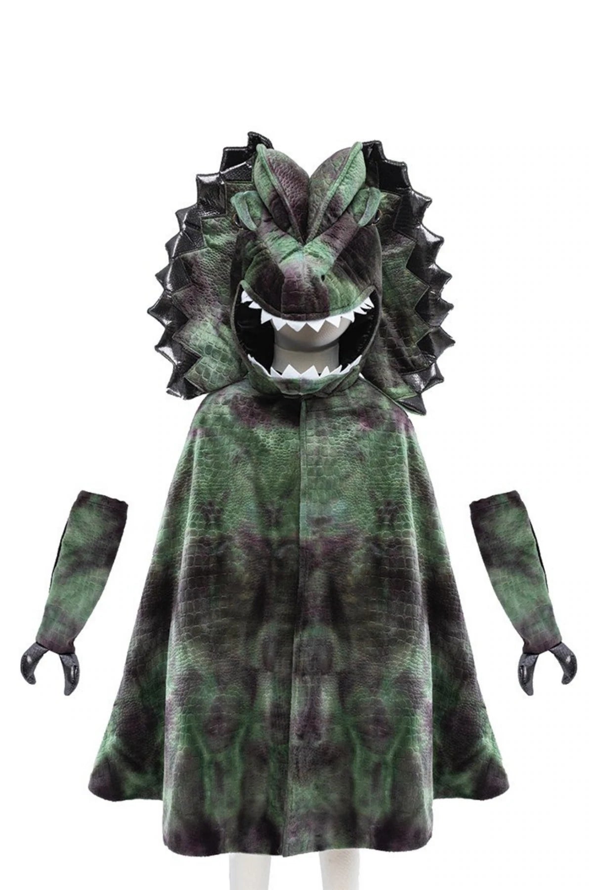 Cape dinosaure dilophosaure avec griffes