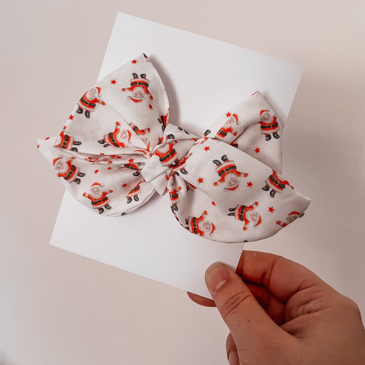 Boucle over sized santa