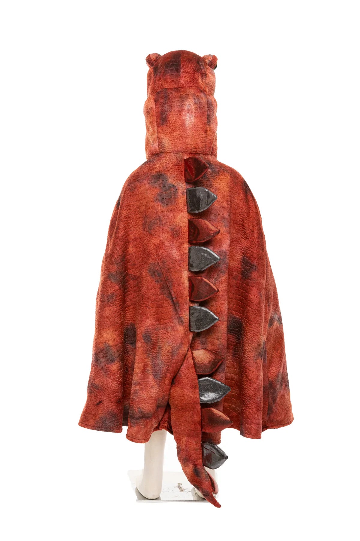 CAPE T-REX GRANDASAURUS ROUGE ET NOIRE AVEC GRIFFES 4-6 ans