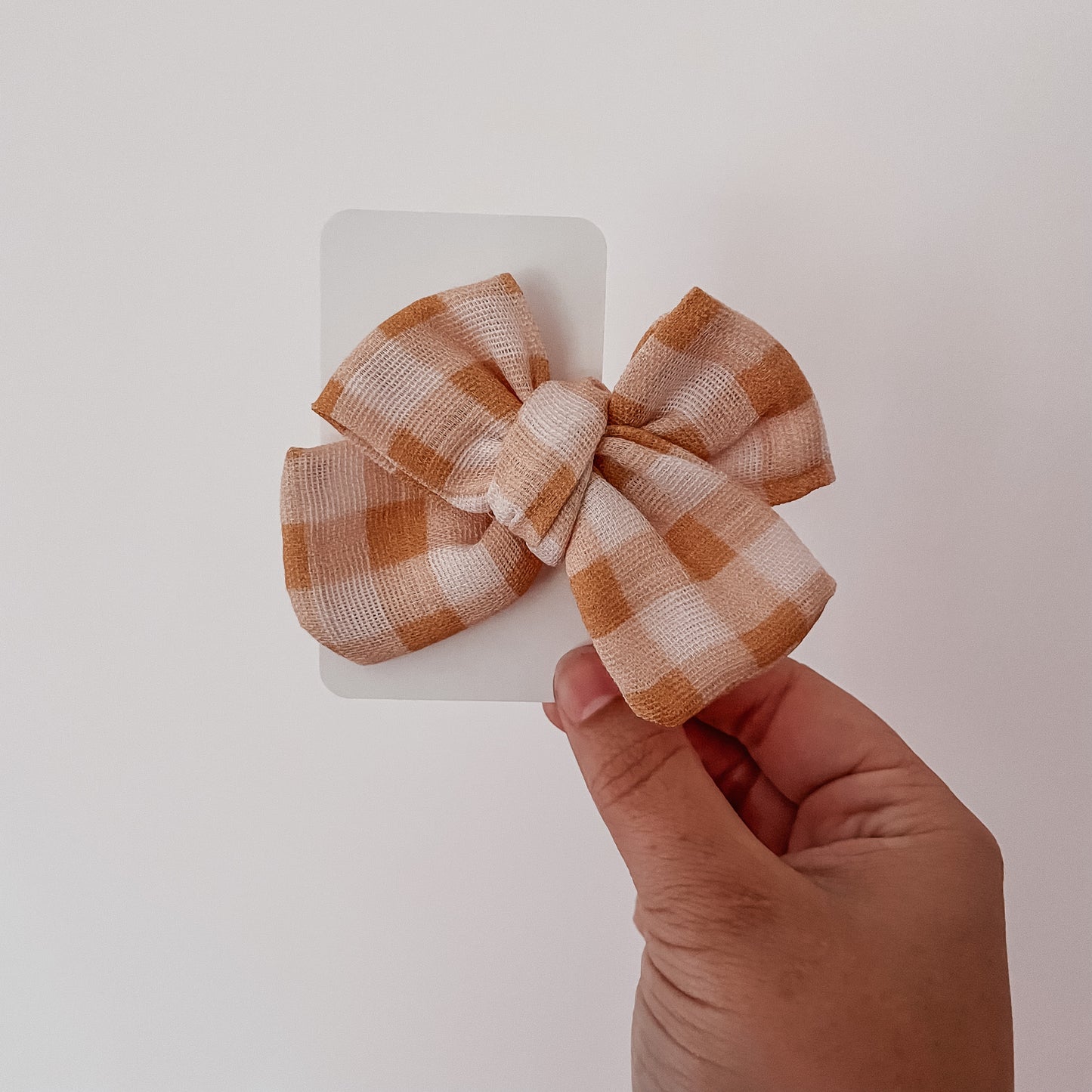 Boucle Gingam ocre