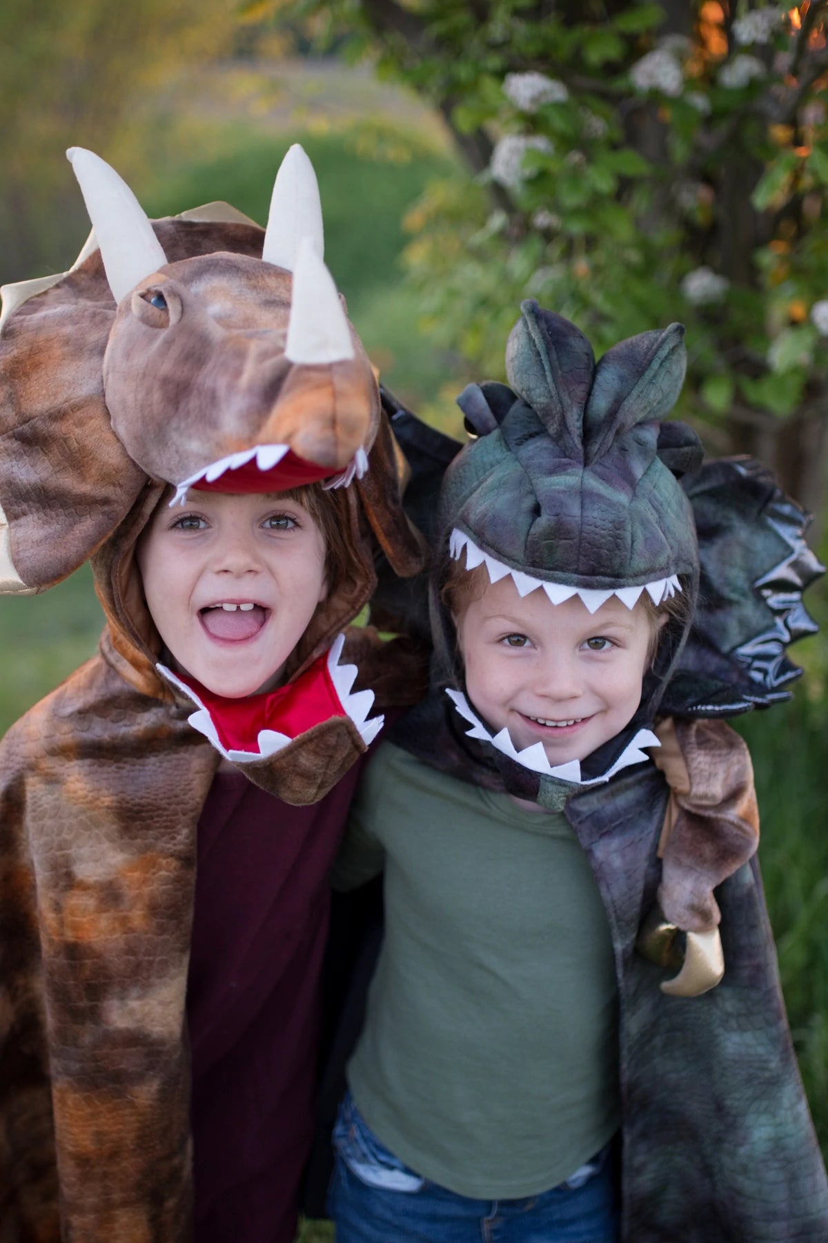 Cape dinosaure dilophosaure avec griffes