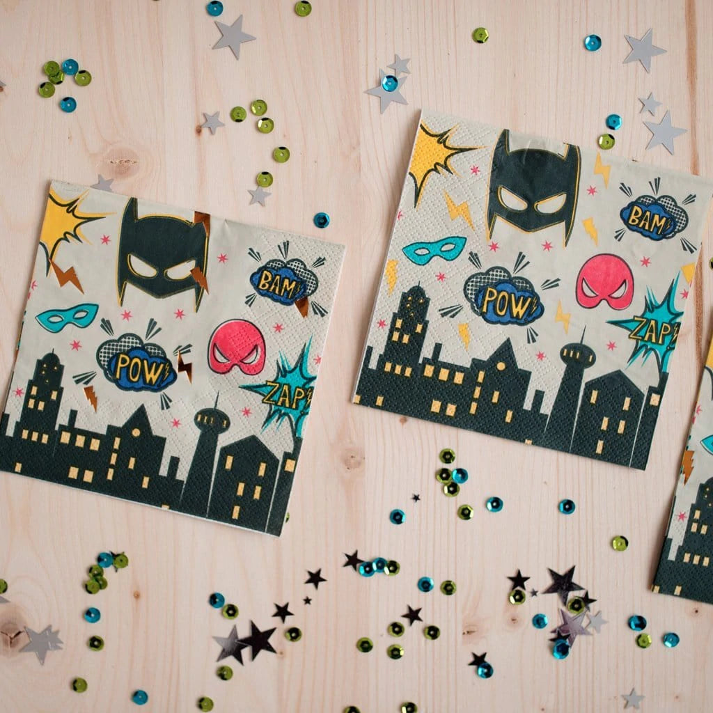 Serviettes super-héros