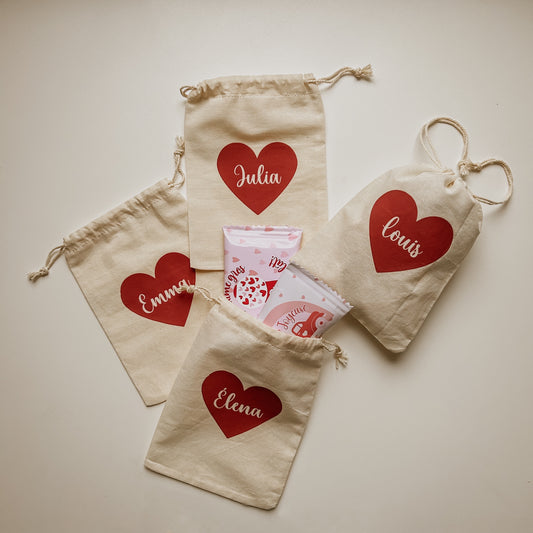 Sac à friandises/surprises avec prénom personnalisé