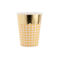 Verres gingham pastel (4 couleurs)