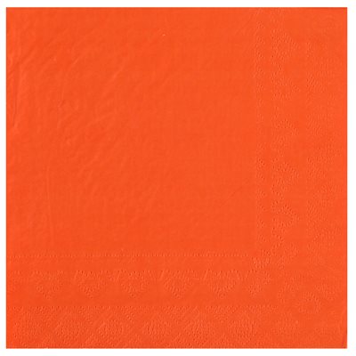 Serviettes uni orange