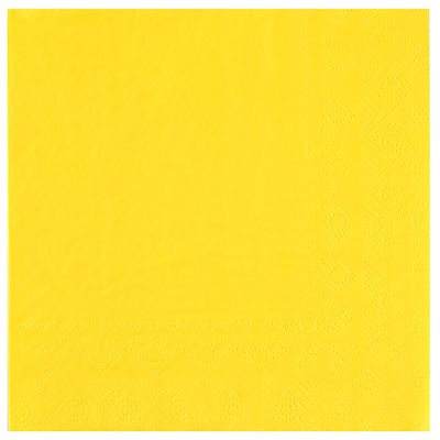 Serviettes uni jaune