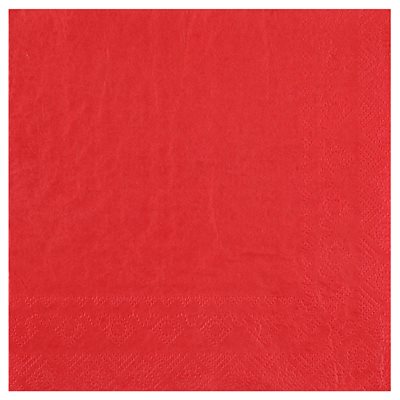 Serviettes uni rouge