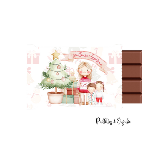 Barres de chocolat ''meilleure éducatrice''