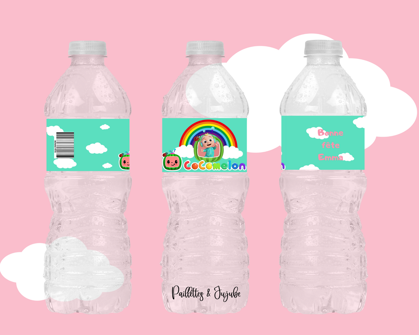 Étiquettes personnalisés pour bouteille d'eau