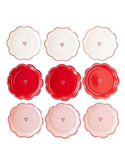 Assiettes 3 couleurs