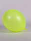5" Ballon en latex jaune néon