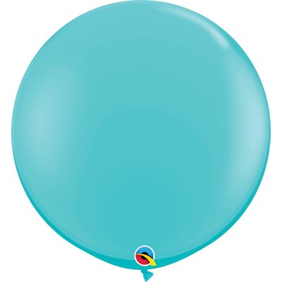 36" Ballon en latex bleu caraïbe
