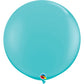 36" Ballon en latex bleu caraïbe