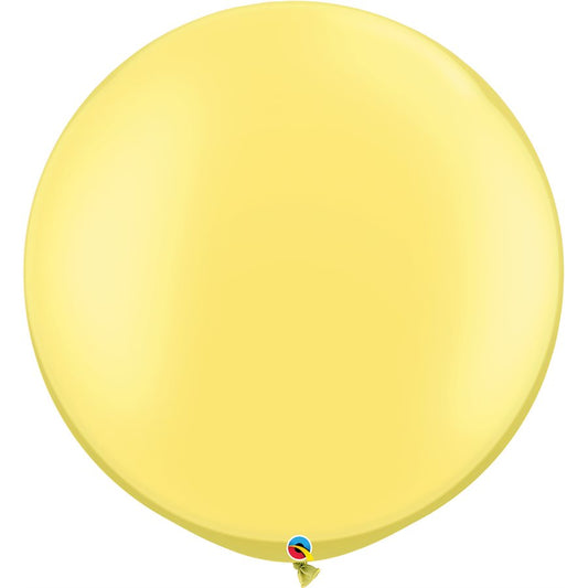 30" Ballon en latex jaune perle MEGA
