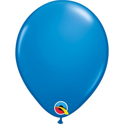 5" Ballon en latex bleu foncé standard
