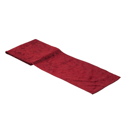 Chemin de table velours rouge