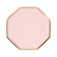 Assiettes rose pastel petites