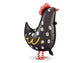 Ballon poule noir ou blanche