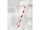 Pailles rouge et blanc