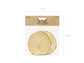 Sous-verres en bois, diamètre 10-12 cm