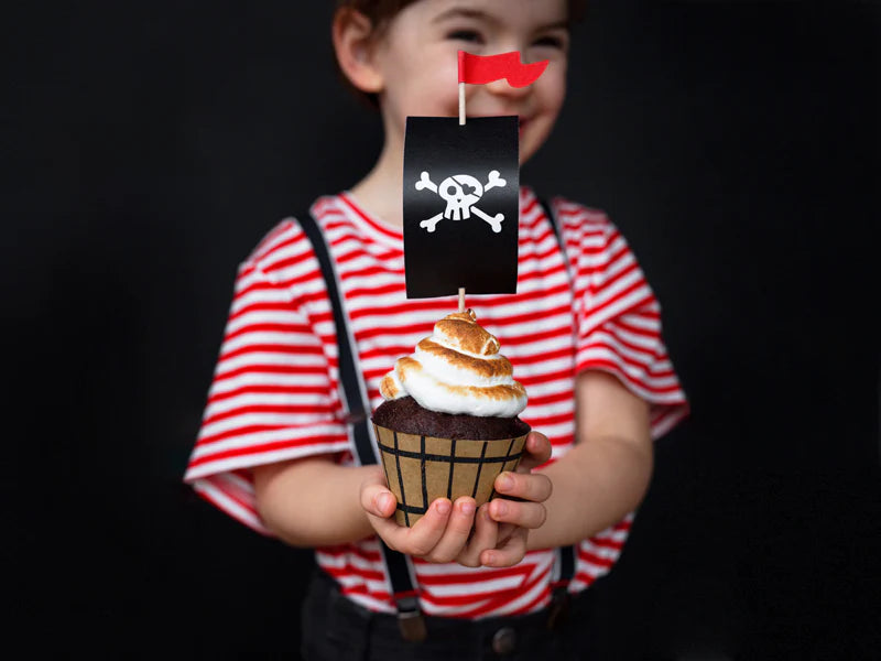 Moules à cupcakes pirate 6pc