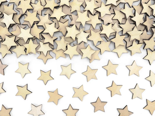 Confettis étoile en bois