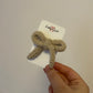 Barrette boucle en tricotin 3 couleurs
