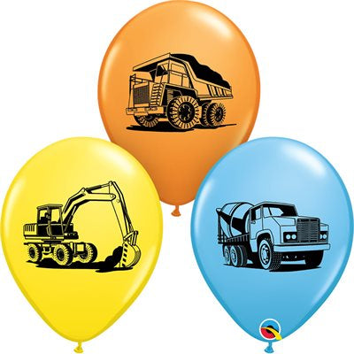 11 " Ballon en latex camions trois couleurs