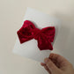 Boucle velours rouge