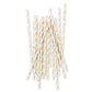 Pailles petits cœurs dorés (25pc)