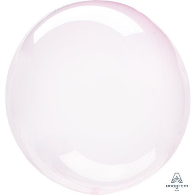 18" Ballon CRYSTAL clearz  rose pâle