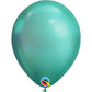 11" Ballon en latex vert chrome