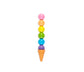 Crayons de cire  empilables cornet de crème glacée
