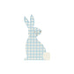 Serviettes de fête en papier gingham lapin de Pâques