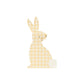 Serviettes de fête en papier gingham lapin de Pâques