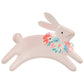 Assiettes de lapin de Pâques sautant