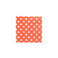 Serviette pois corail