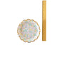 Assiette ronde festonnée de 7 po à petites fleur (8 pc)