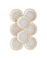 Assiette ronde festonnée de 7 po à petites fleur (8 pc)