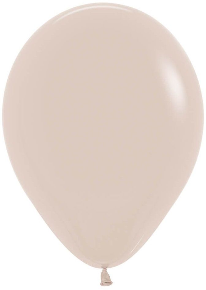 5" Ballon en latex blanc sable